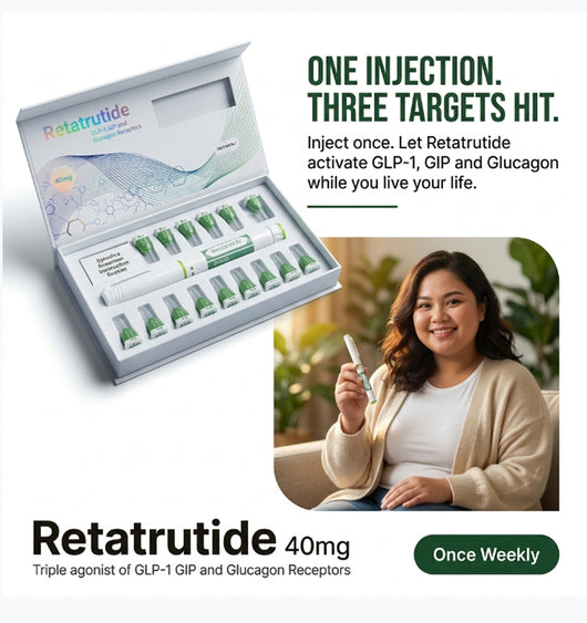 Retatrutide 40mg —Weight Loss — GLP-1 GIP Glucagon Formula