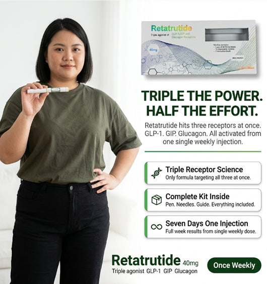 Retatrutide 40mg —Weight Loss — GLP-1 GIP Glucagon Formula